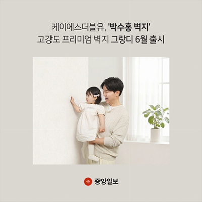 케이에스더블유, '박수홍 벽지' 고강도 프리미엄 벽지 그랑디 6월 출시